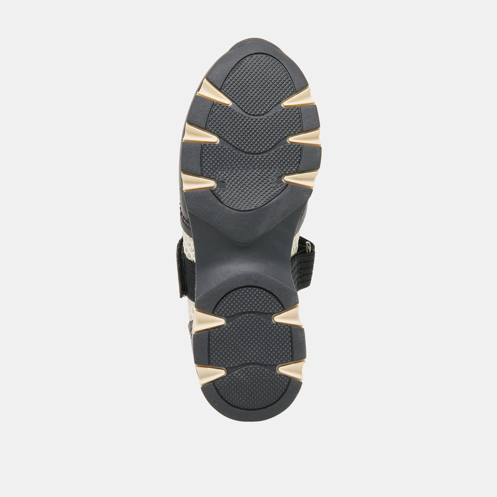 Seline White Black Mesh Sneakers / Dolce Vita