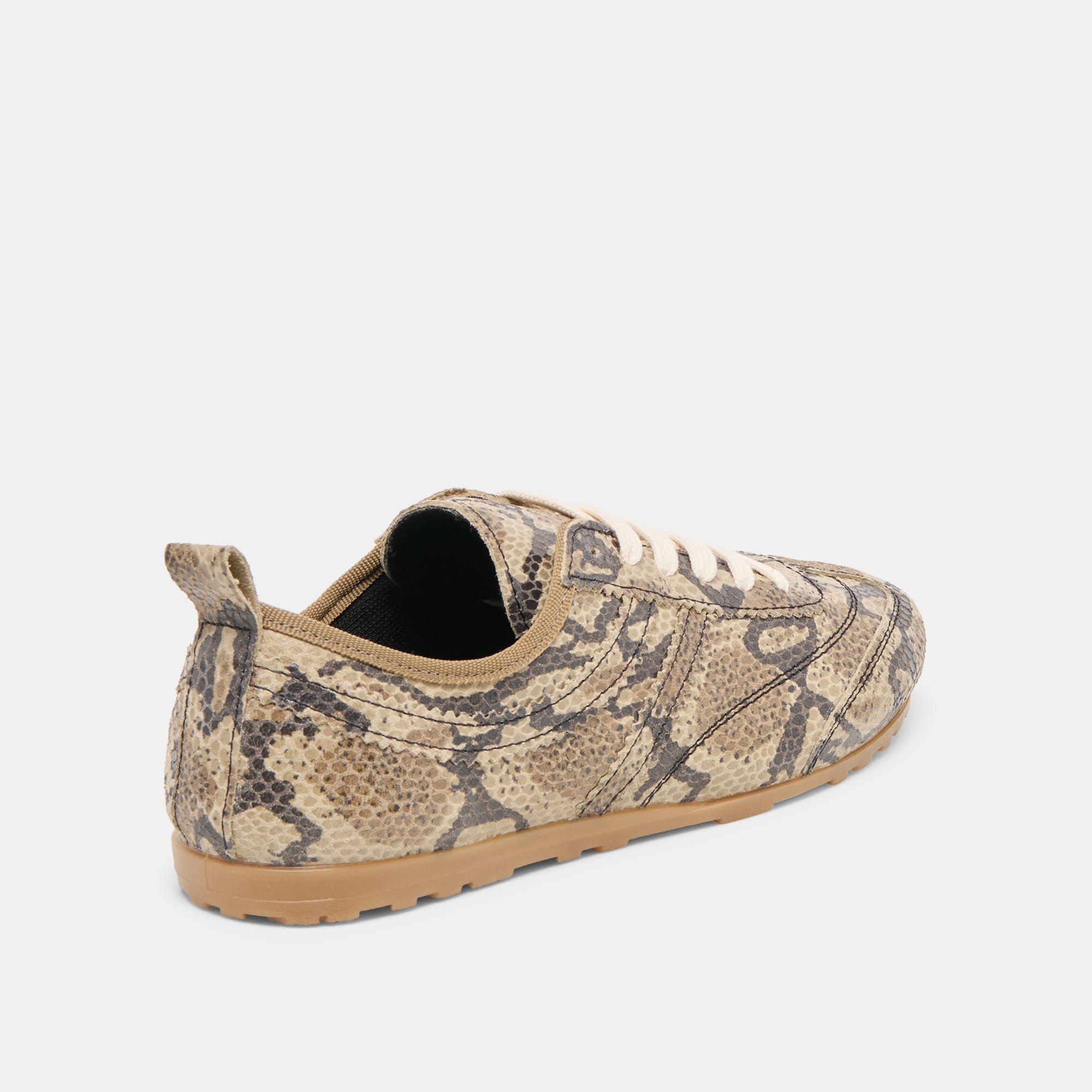 Viper Snake Print Embossed Leather Sneakers / Dolce Vita