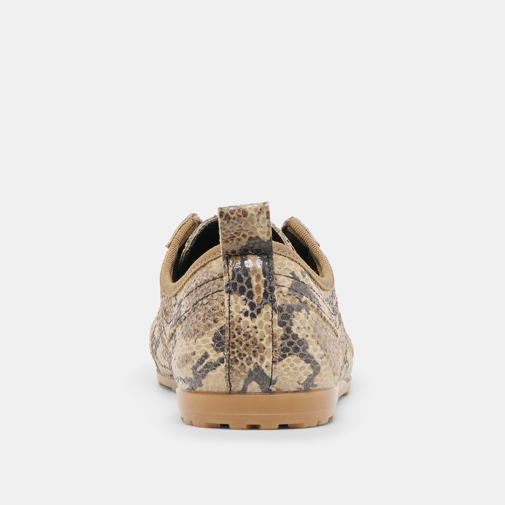 Viper Snake Print Embossed Leather Sneakers / Dolce Vita