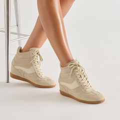 Issac Oatmeal Suede Sneakers / Dolce Vita