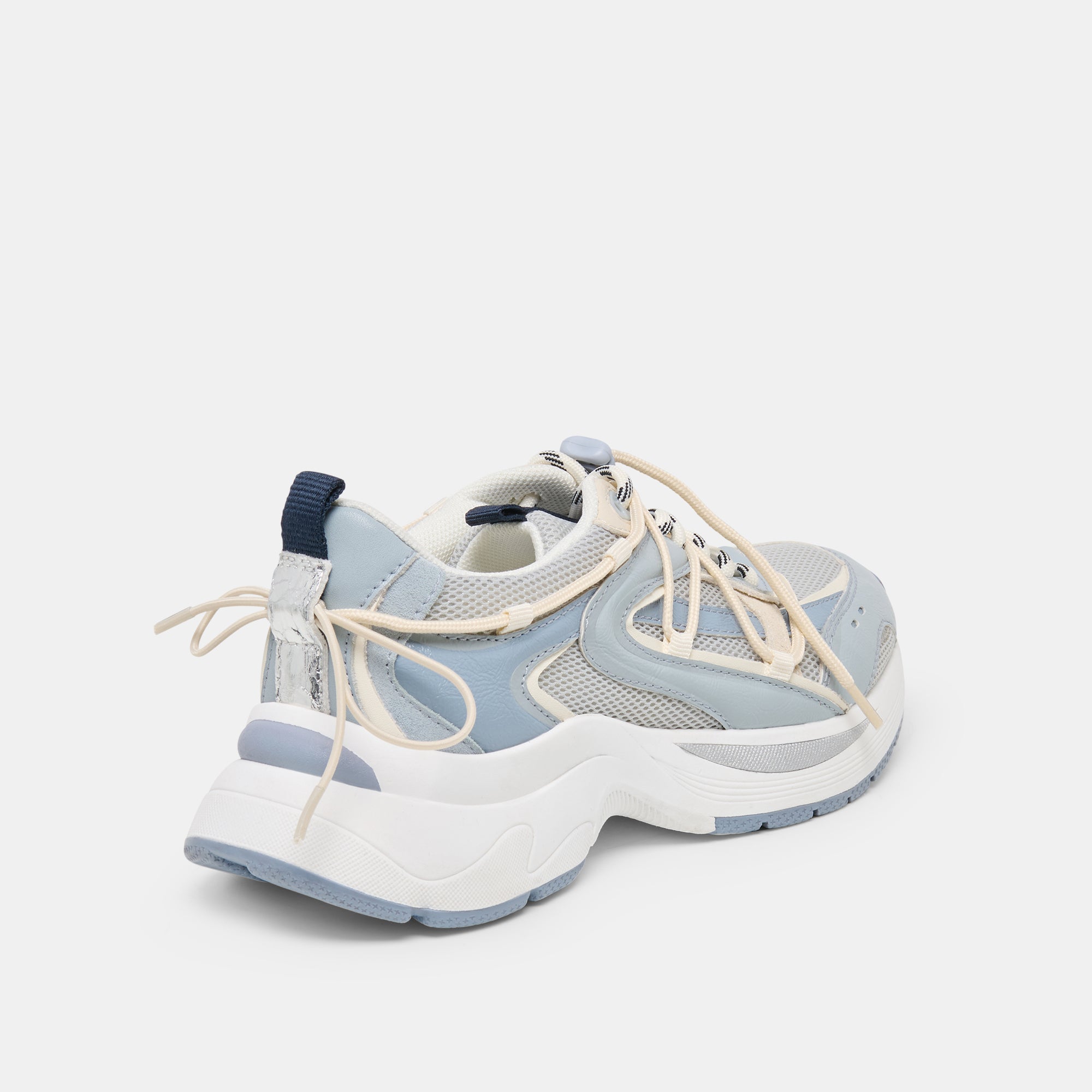 Selmar Blue Multi Leather Sneakers / Dolce Vita