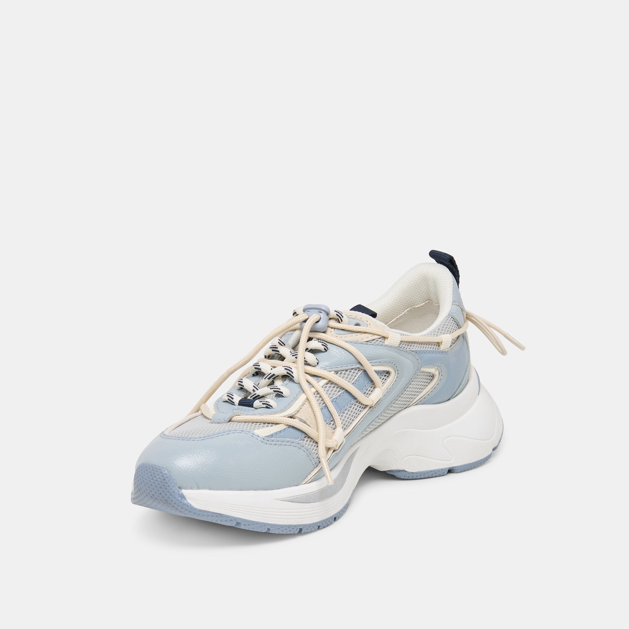 Selmar Blue Multi Leather Sneakers / Dolce Vita