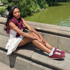 Serina Burgundy Suede Sneakers / Dolce Vita