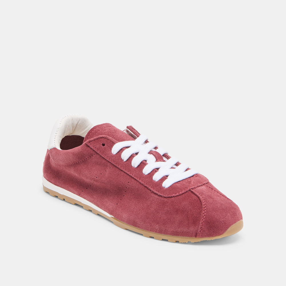 Serina Burgundy Suede Sneakers / Dolce Vita