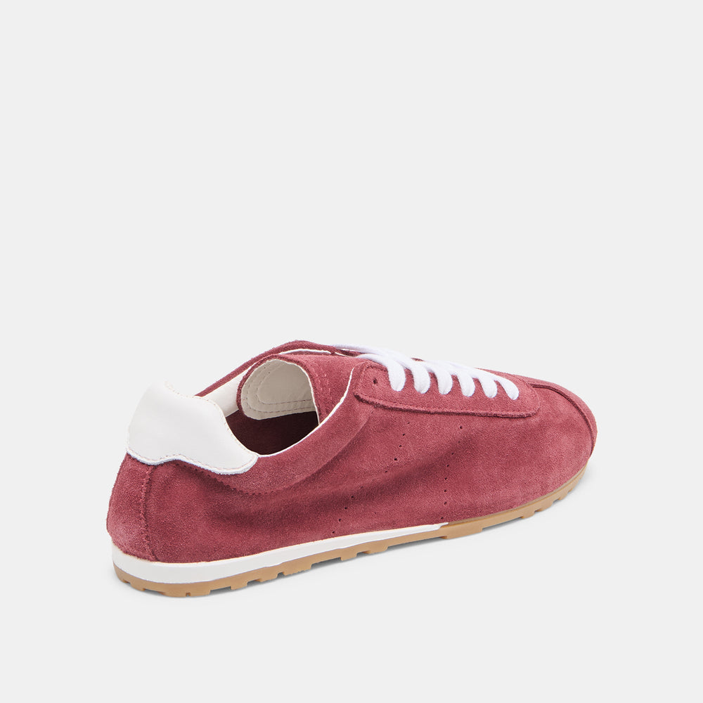 Serina Burgundy Suede Sneakers / Dolce Vita