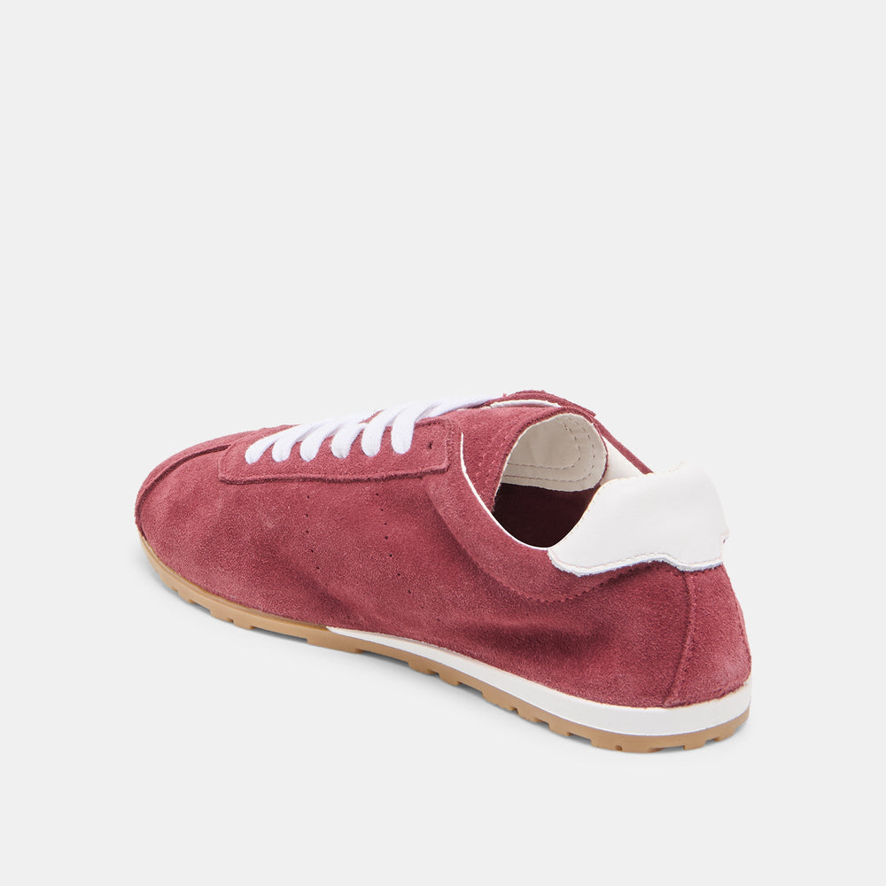 Serina Burgundy Suede Sneakers / Dolce Vita