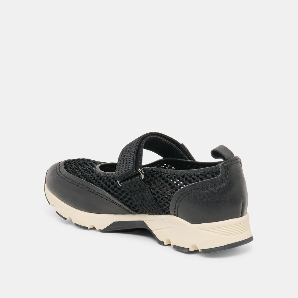 Seline Black Mesh Sneakers / Dolce Vita