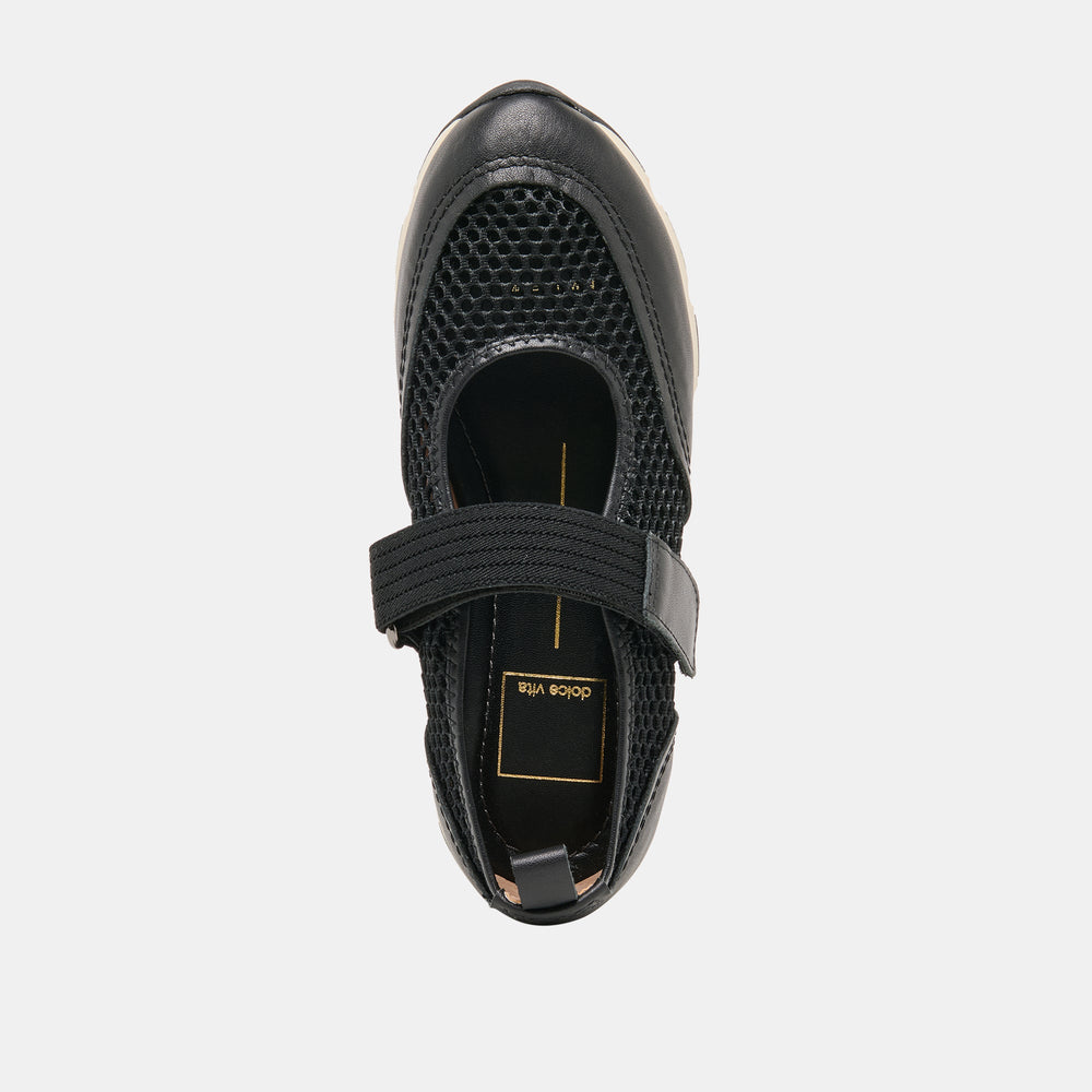 Seline Black Mesh Sneakers / Dolce Vita