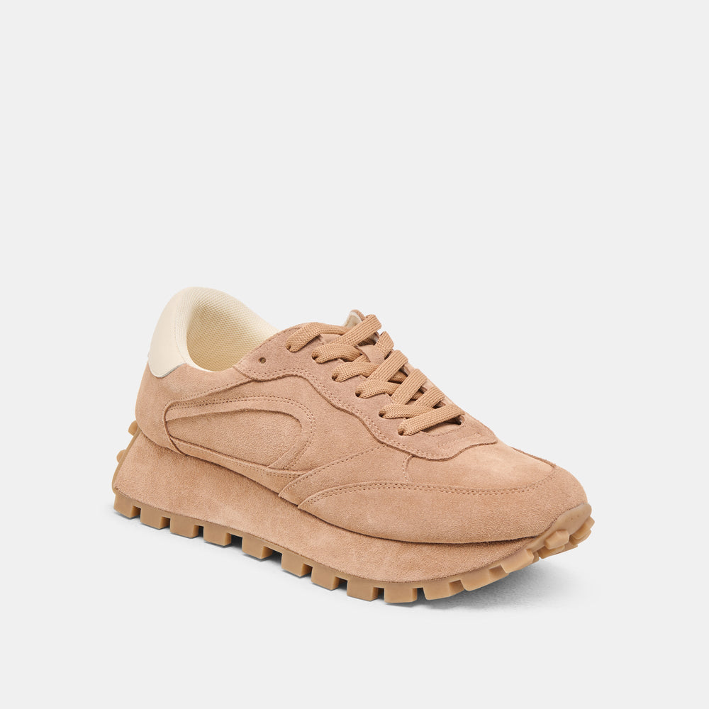 Tricia Toffee Suede Sneakers / Dolce Vita