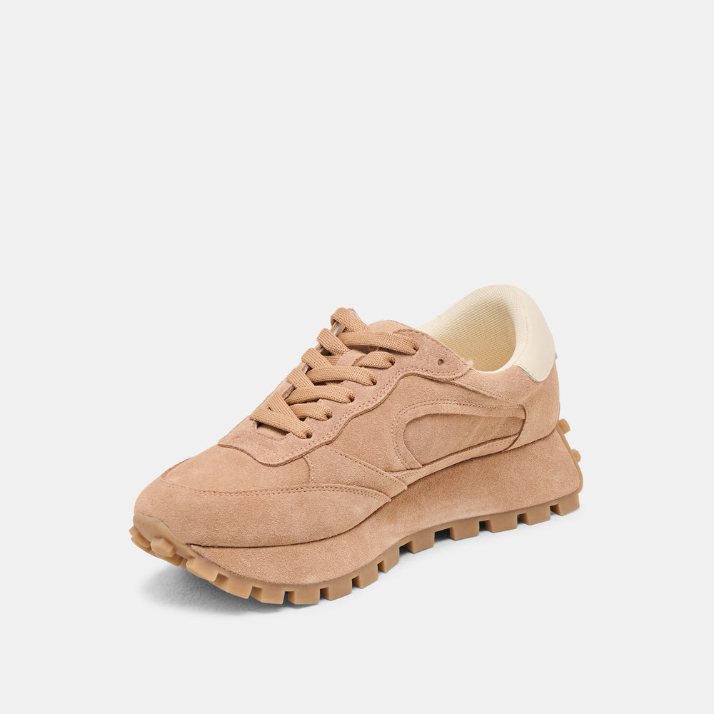 Tricia Toffee Suede Sneakers / Dolce Vita