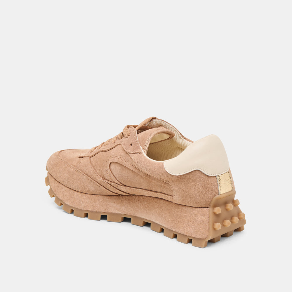 Tricia Toffee Suede Sneakers / Dolce Vita
