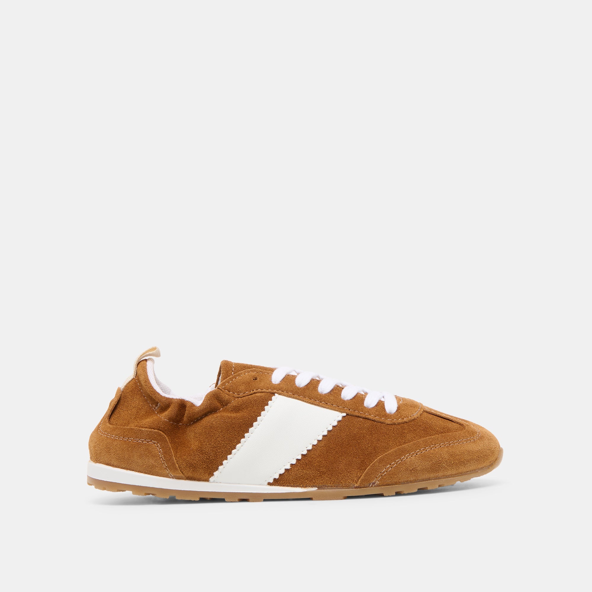 Shyla Cognac Suede Sneakers / Dolce Vita