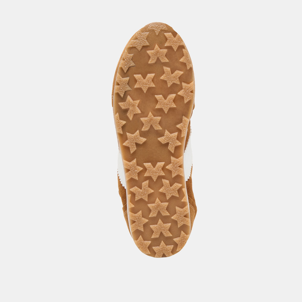 Shyla Cognac Suede Sneakers / Dolce Vita