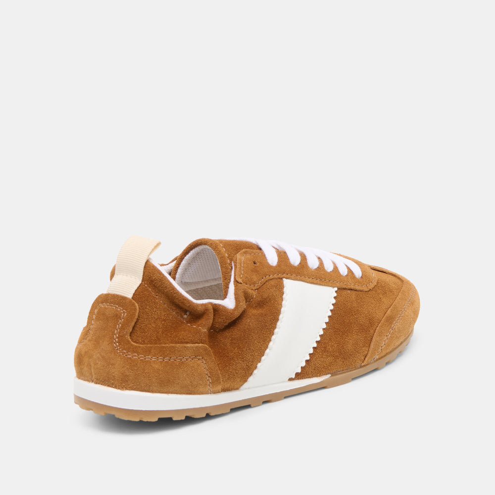 Shyla Cognac Suede Sneakers / Dolce Vita