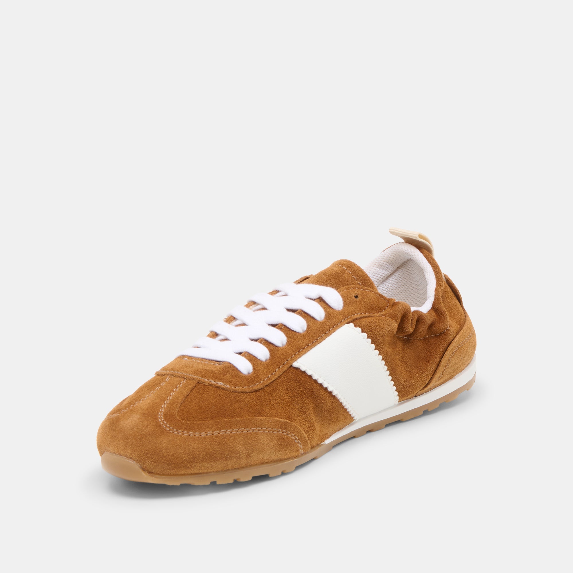 Shyla Cognac Suede Sneakers / Dolce Vita