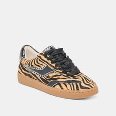 Notice Stitch Tiger Calf Hair Sneakers / Dolce Vita