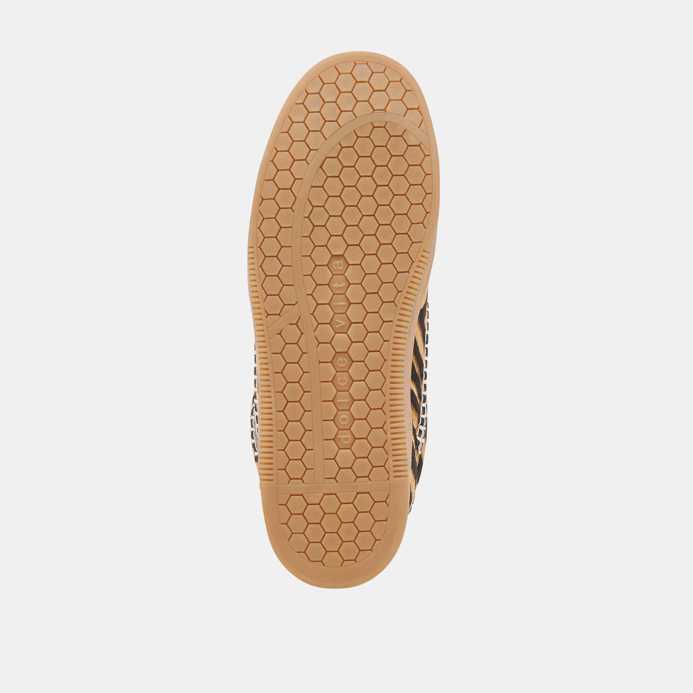Notice Stitch Tiger Calf Hair Sneakers / Dolce Vita