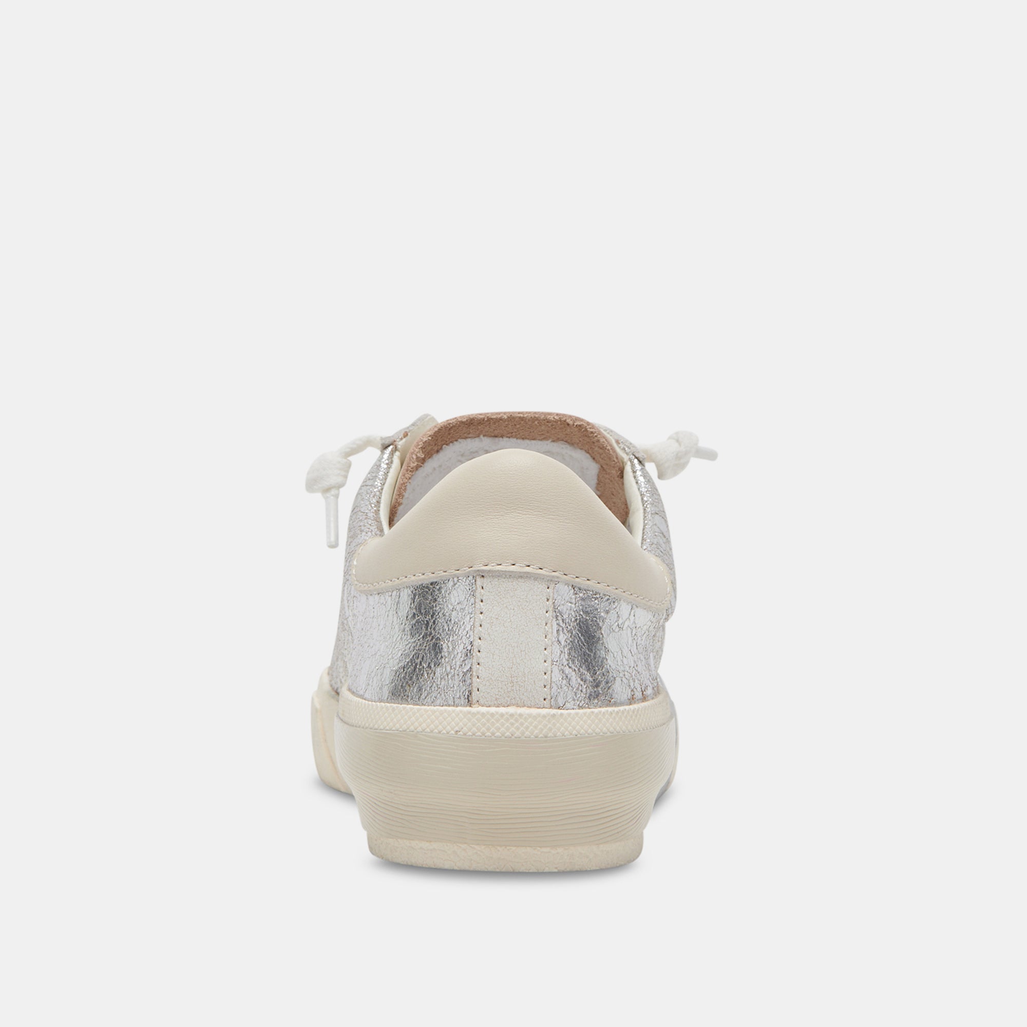 Zina Sneakers Chrome Distressed Leather | Chrome Leather Sneakers
 – Dolce Vita / Dolce Vita
