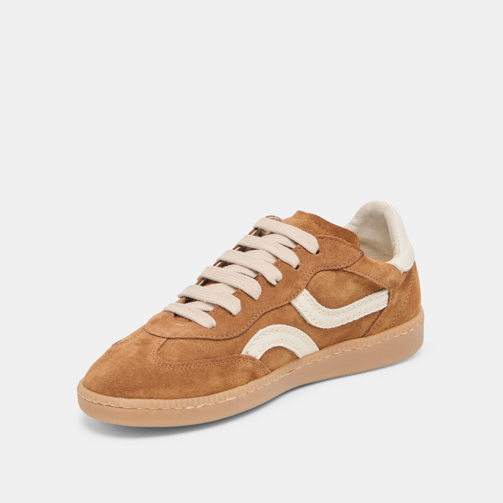 Rebel Pecan Suede Sneakers / Dolce Vita