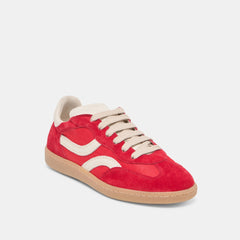 Rebel Crimson Nylon Sneakers / Dolce Vita