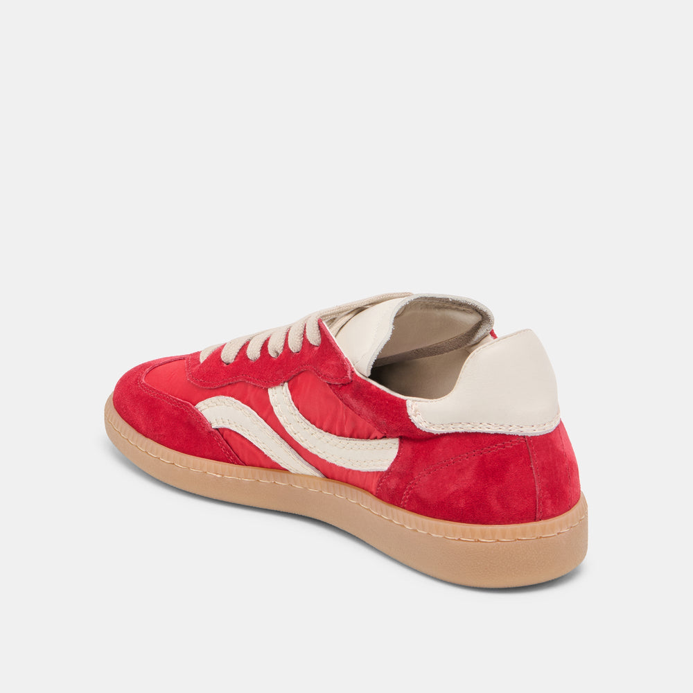 Rebel Crimson Nylon Sneakers / Dolce Vita