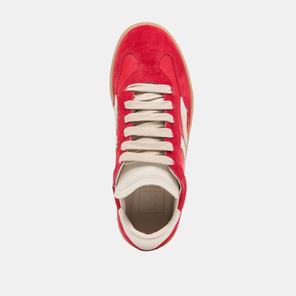 Rebel Crimson Nylon Sneakers / Dolce Vita