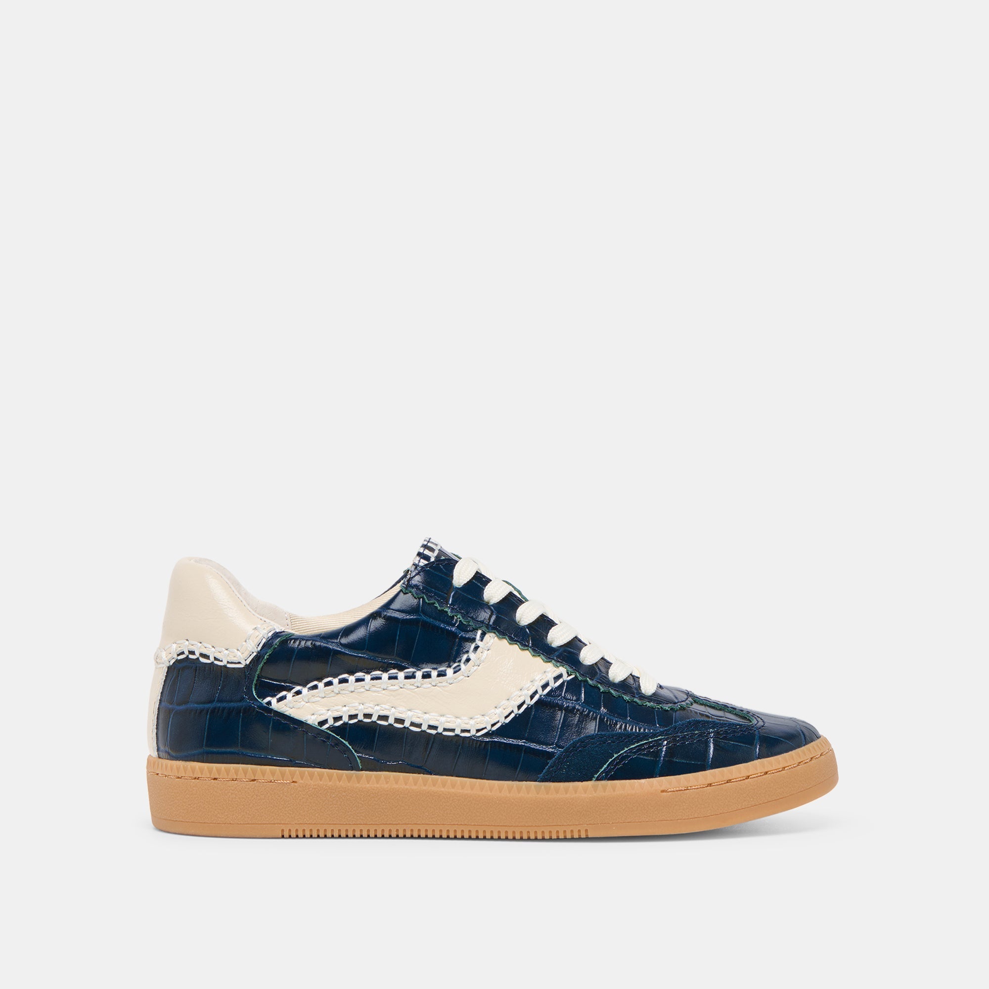 NOTICE STITCH SNEAKERS INK CROCO EMBOSSED LEATHER
 – Dolce Vita / Dolce Vita
