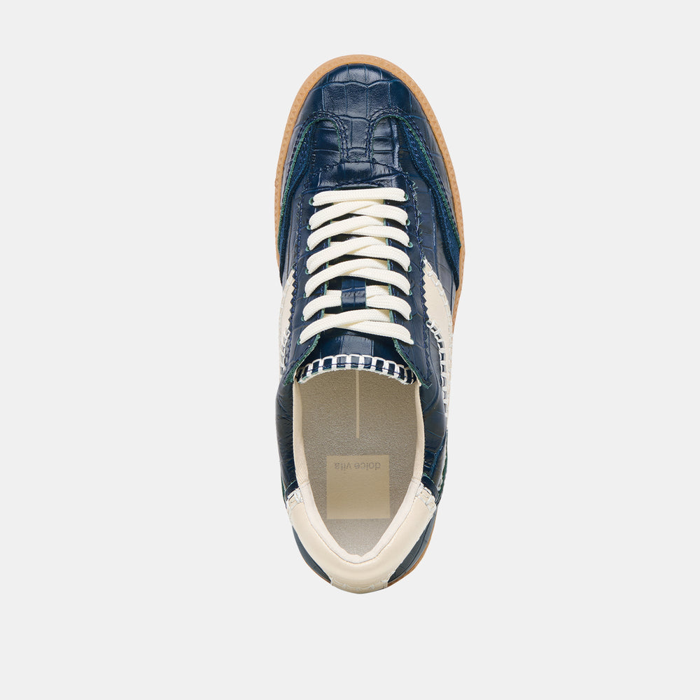 NOTICE STITCH SNEAKERS INK CROCO EMBOSSED LEATHER
 – Dolce Vita / Dolce Vita