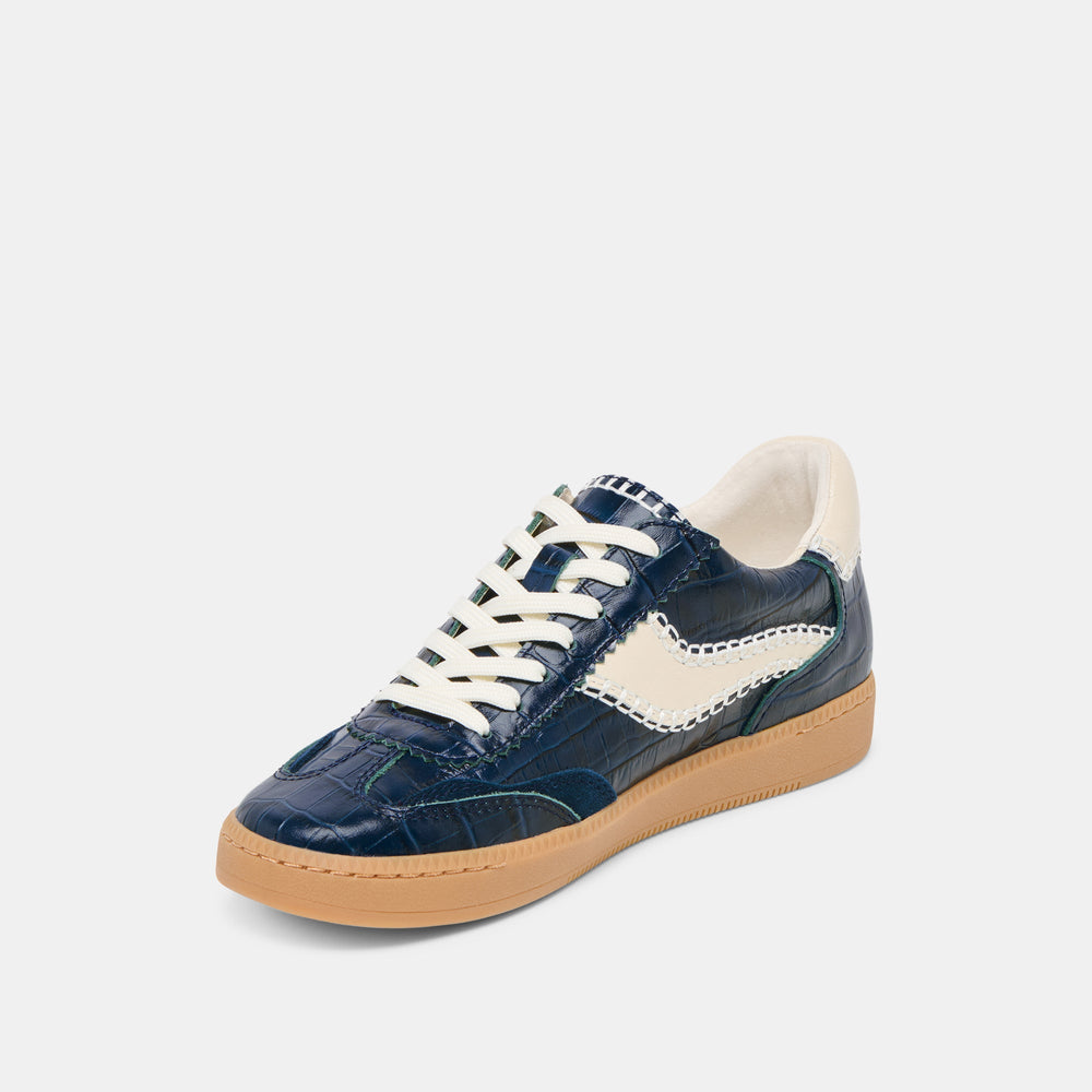 NOTICE STITCH SNEAKERS INK CROCO EMBOSSED LEATHER
 – Dolce Vita / Dolce Vita