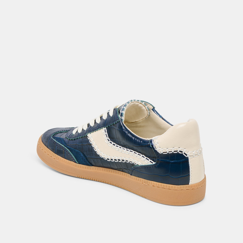 NOTICE STITCH SNEAKERS INK CROCO EMBOSSED LEATHER
 – Dolce Vita / Dolce Vita
