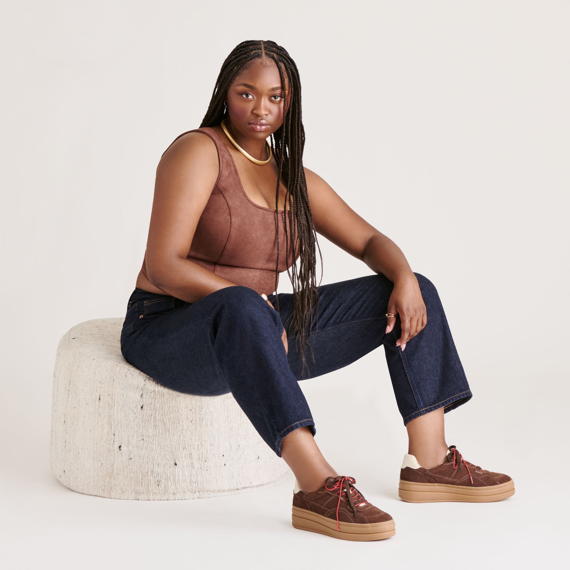 Naomy H2O Waterproof Dk Brown Suede Sneakers / Dolce Vita