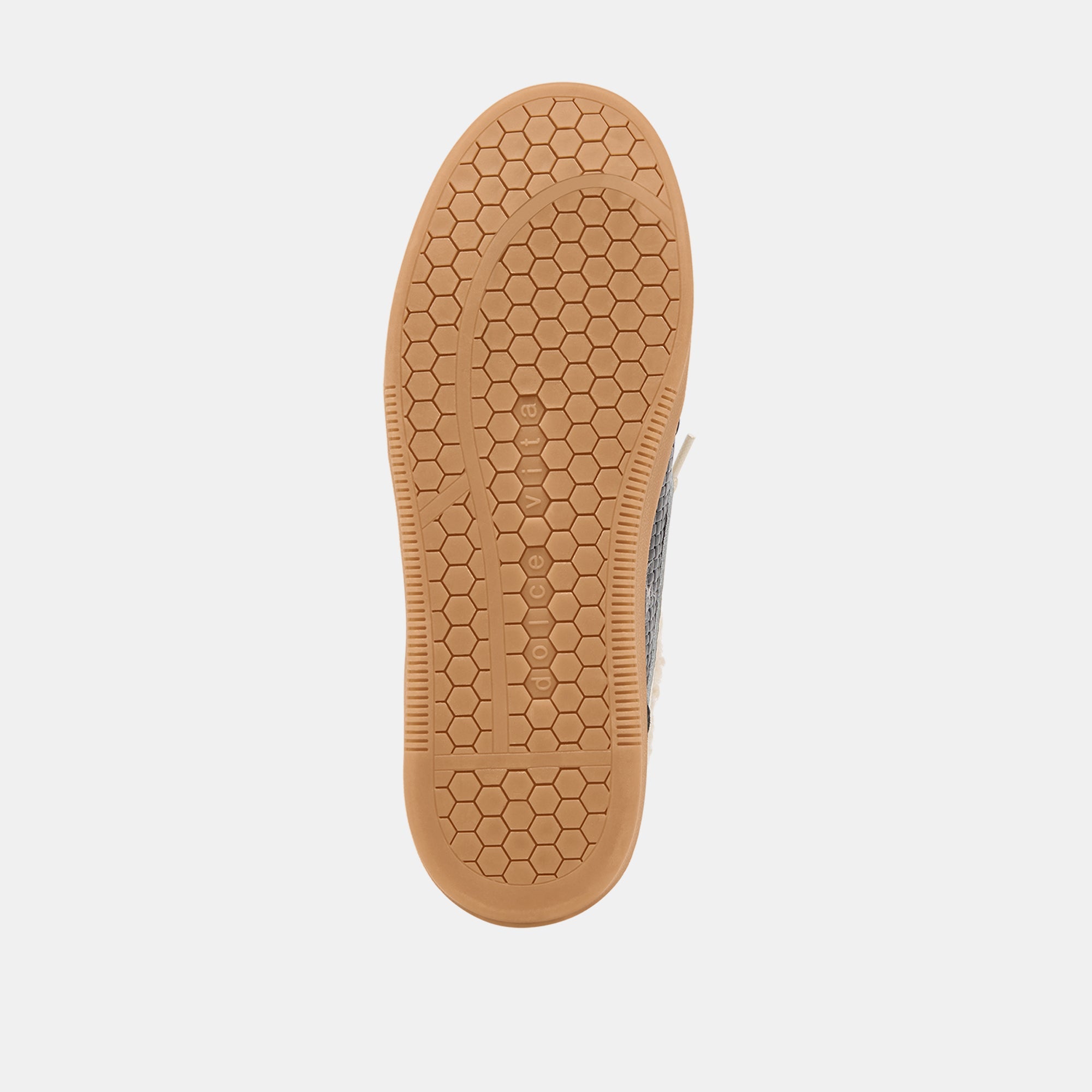 Notice Slide Plush Black Woven Leather Sneakers / Dolce Vita