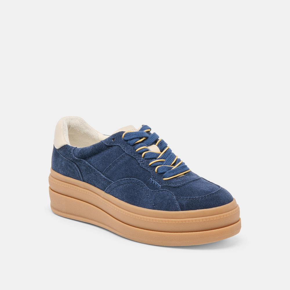 Naomy H2O Waterproof Navy Suede Sneakers / Dolce Vita
