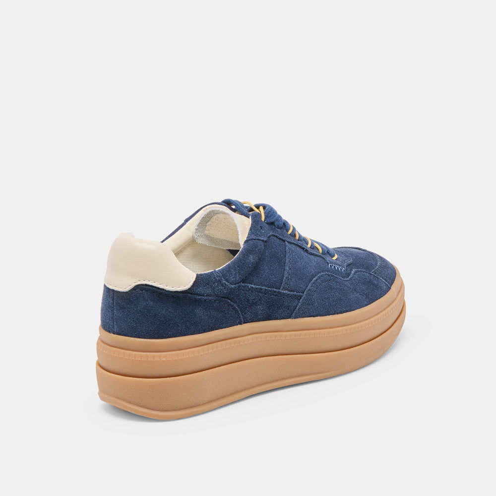 Naomy H2O Waterproof Navy Suede Sneakers / Dolce Vita