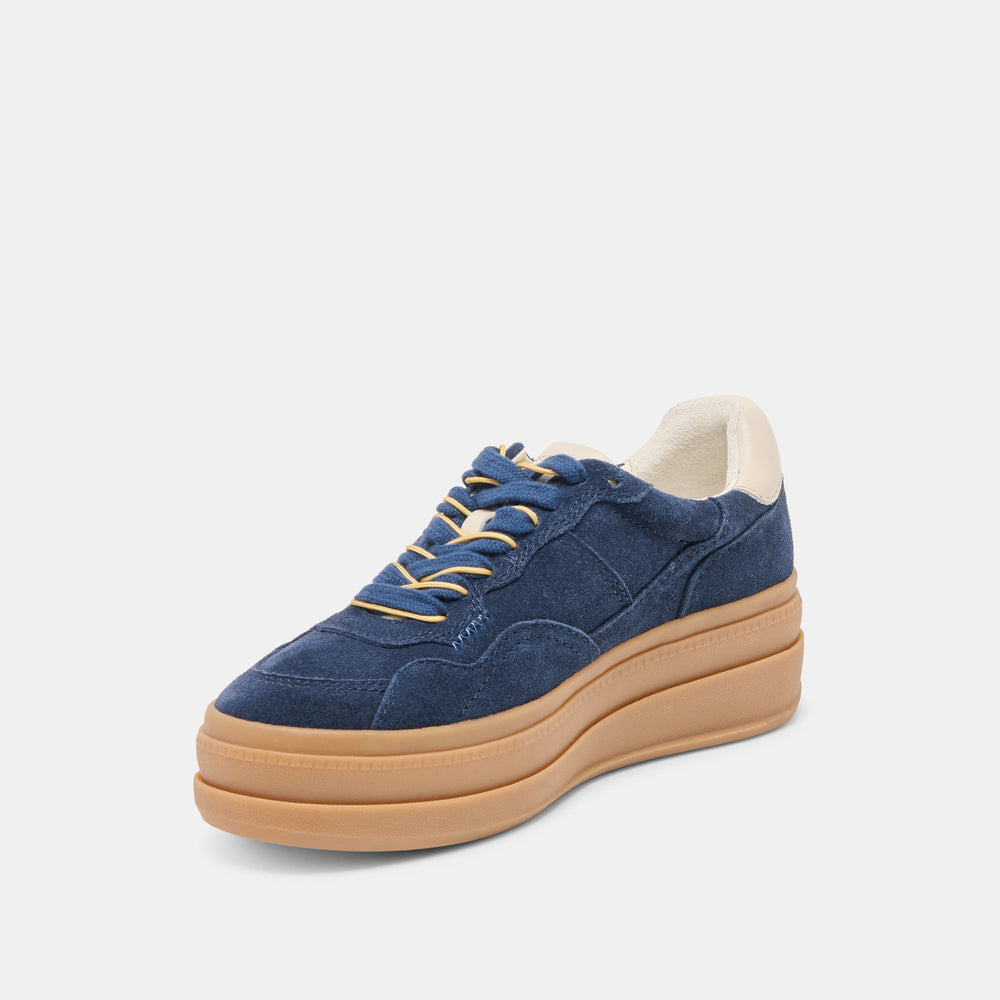Naomy H2O Waterproof Navy Suede Sneakers / Dolce Vita
