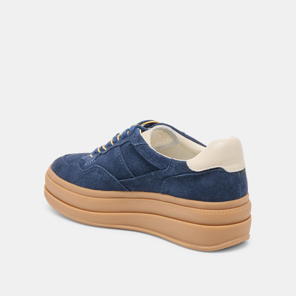 Naomy H2O Waterproof Navy Suede Sneakers / Dolce Vita