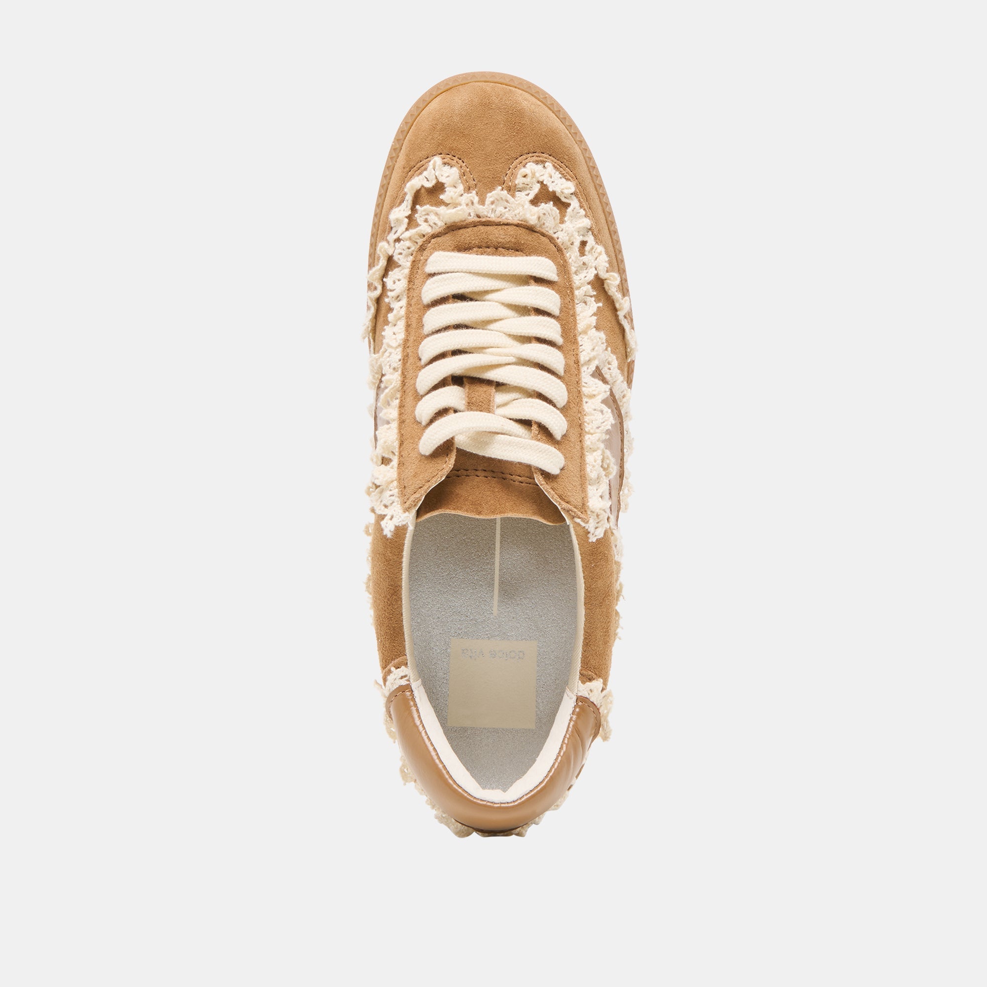 Notice Lace Lt Brown Suede Sneakers / Dolce Vita