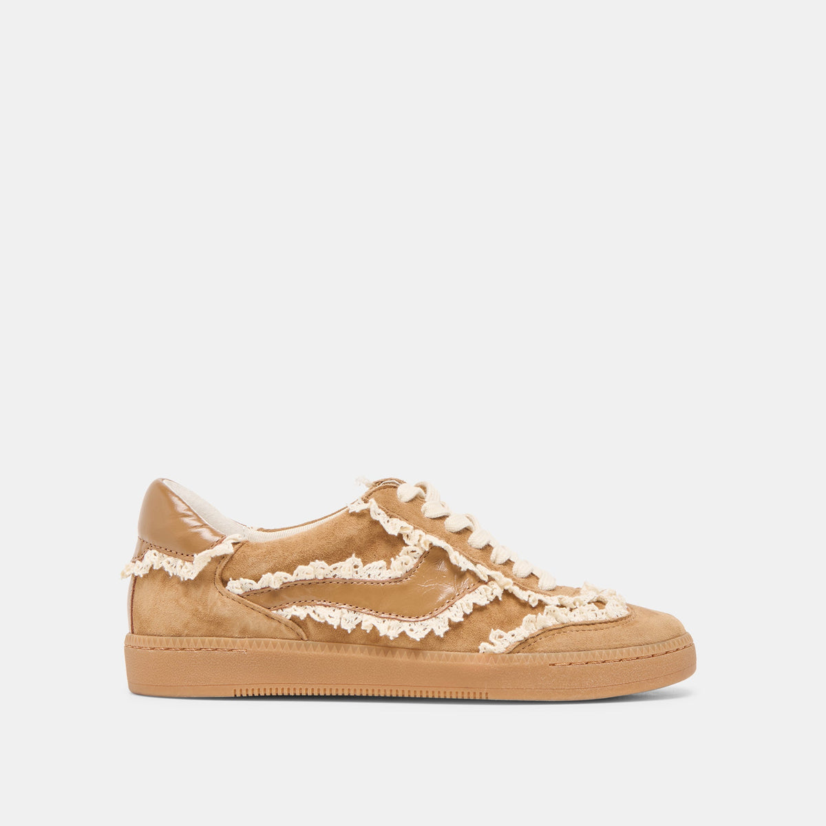 Notice Lace Lt Brown Suede Sneakers / Dolce Vita
