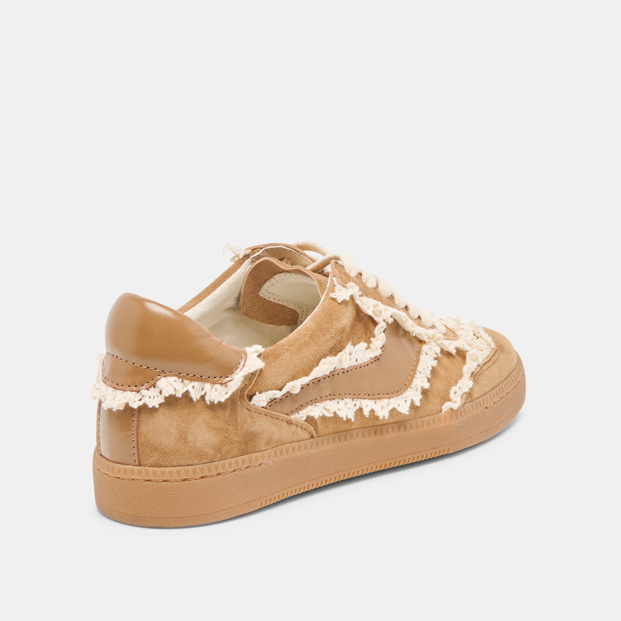Notice Lace Lt Brown Suede Sneakers / Dolce Vita