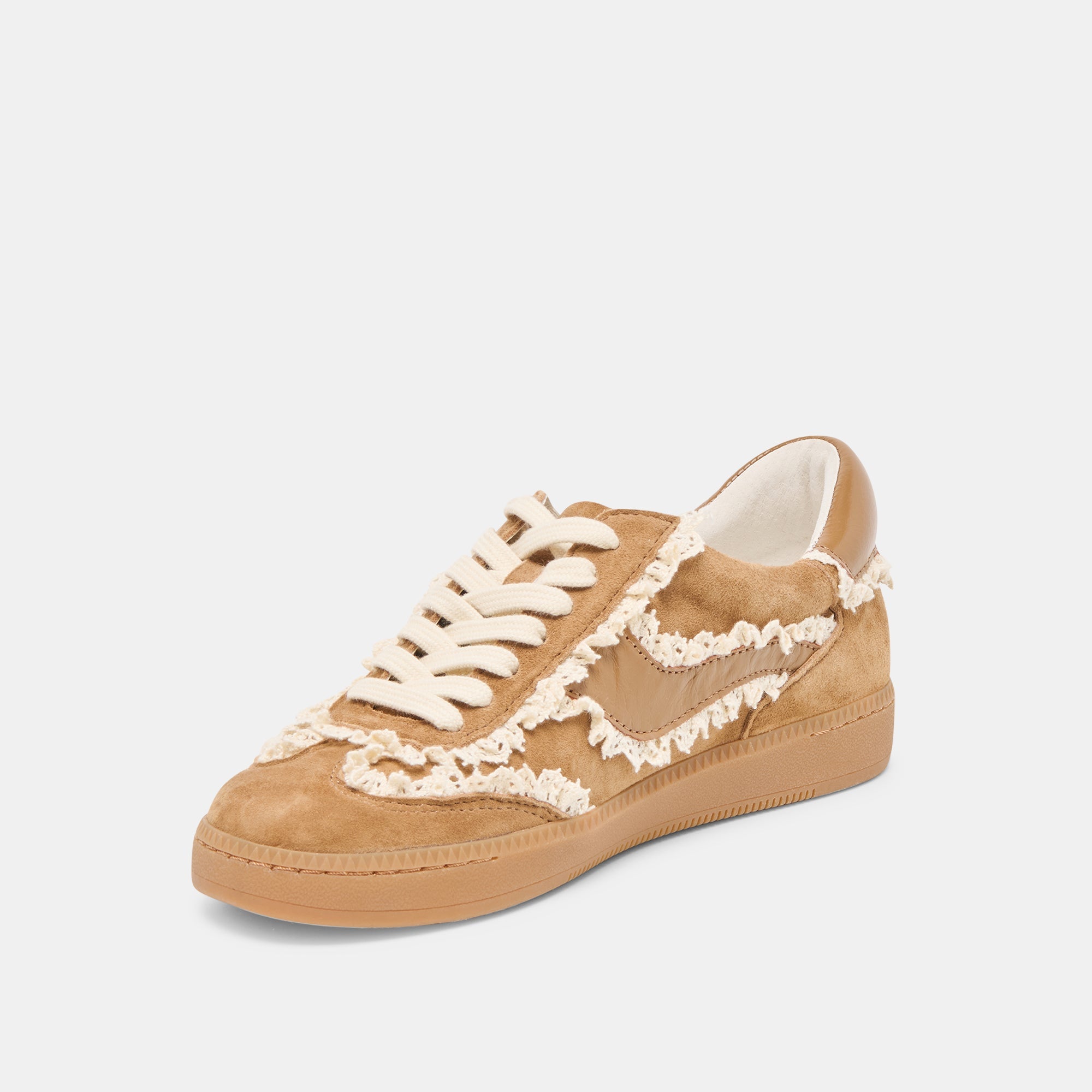 Notice Lace Lt Brown Suede Sneakers / Dolce Vita