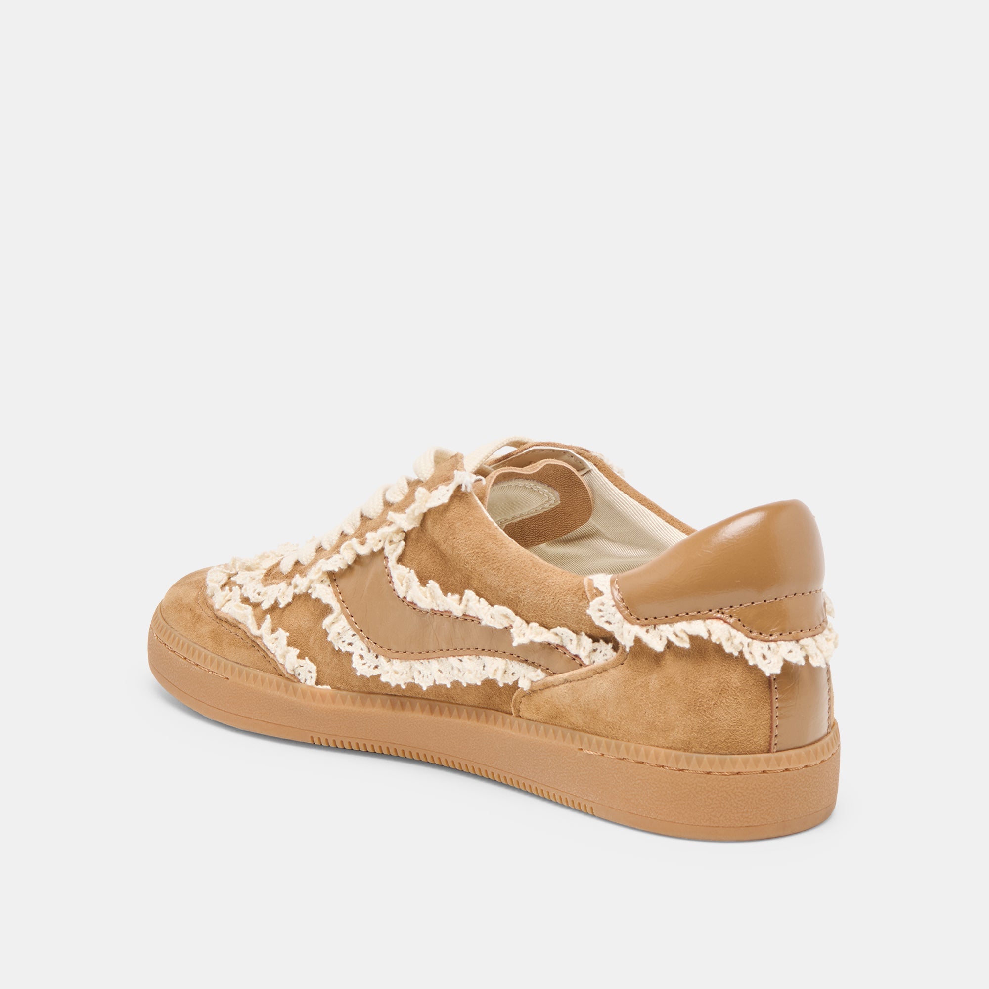 Notice Lace Lt Brown Suede Sneakers / Dolce Vita