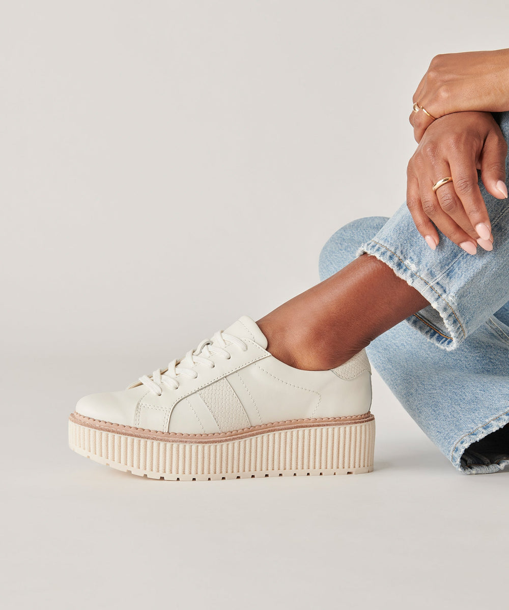 TIGER SNEAKERS WHITE LEATHER
 – Dolce Vita / Dolce Vita