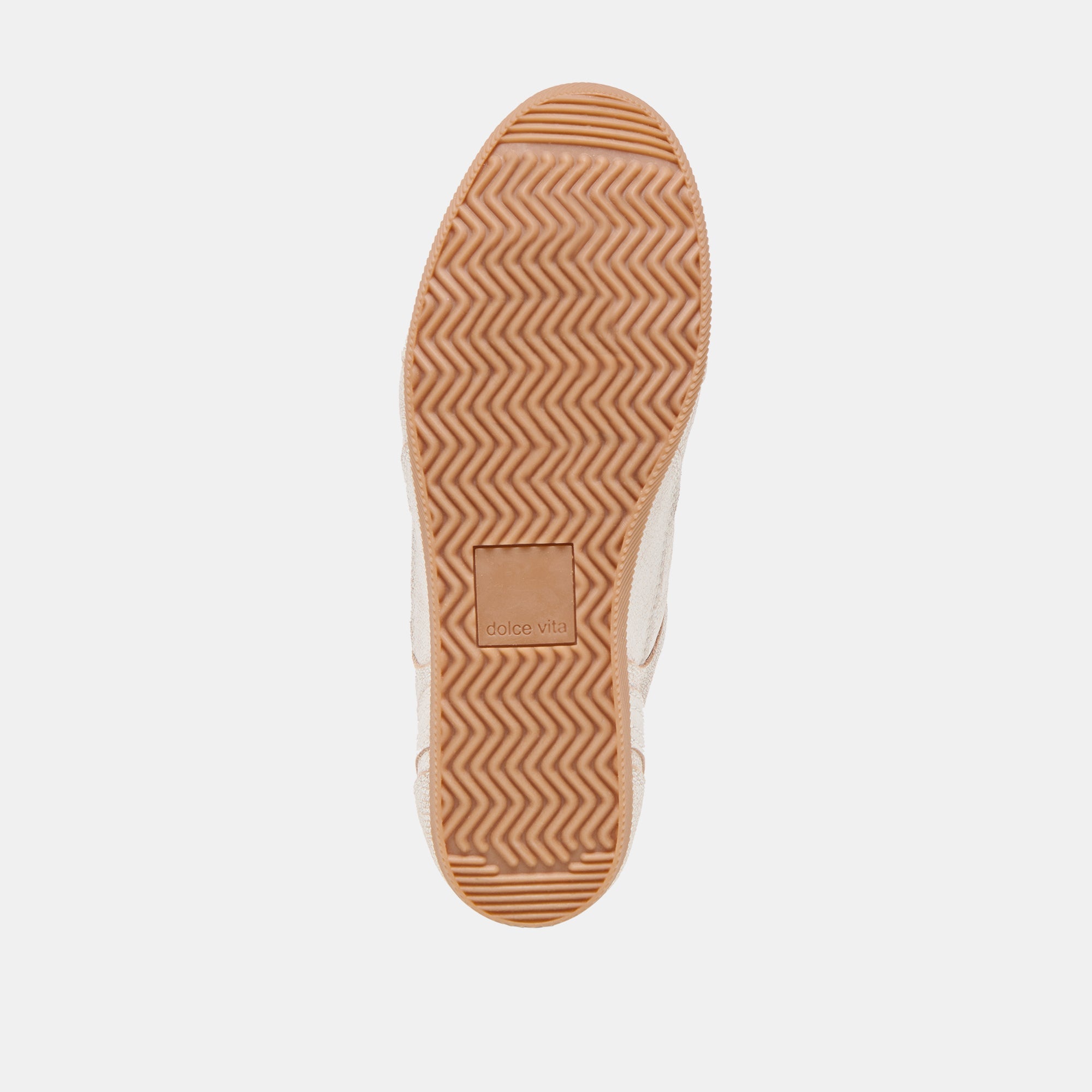 Laini Off White Crackled Leather Sneakers / Dolce Vita