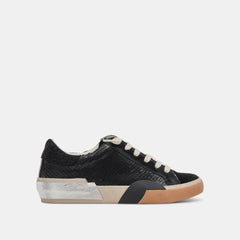 Zina Sneakers Onyx Embossed Leather | Women's Sneakers
 – Dolce Vita / Dolce Vita
