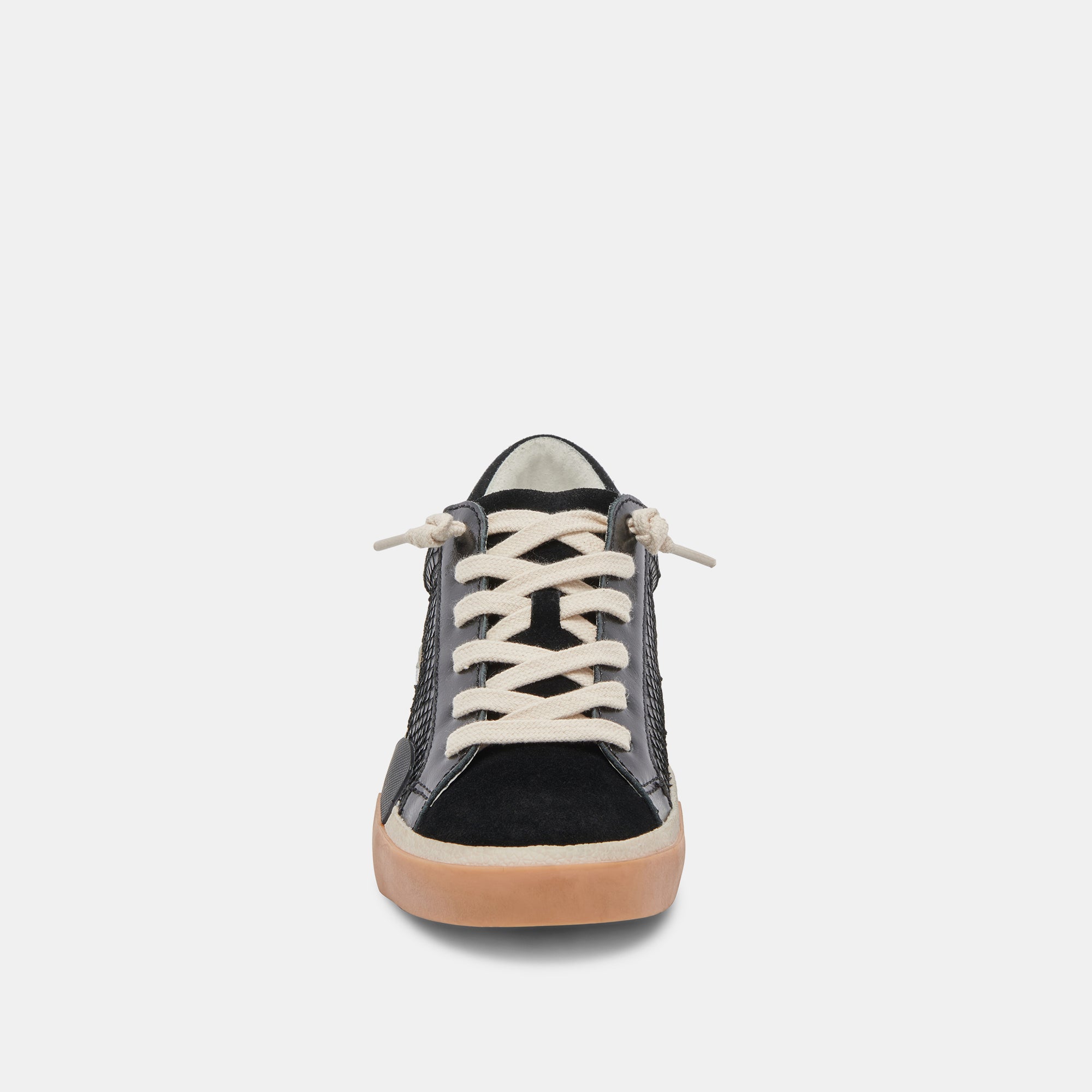 Zina Sneakers Onyx Embossed Leather | Women's Sneakers
 – Dolce Vita / Dolce Vita