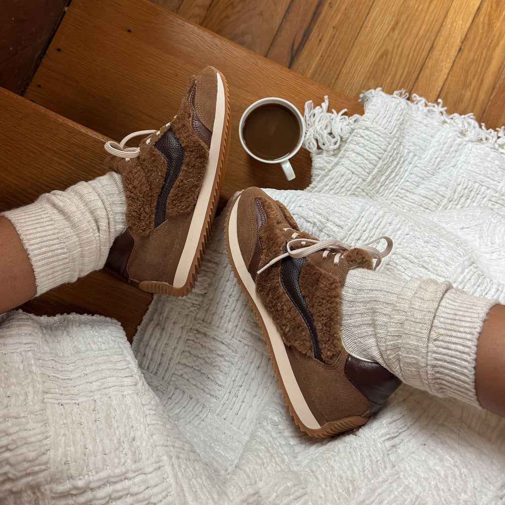 B.NTCD Plush Brown Plush Sneakers / Dolce Vita