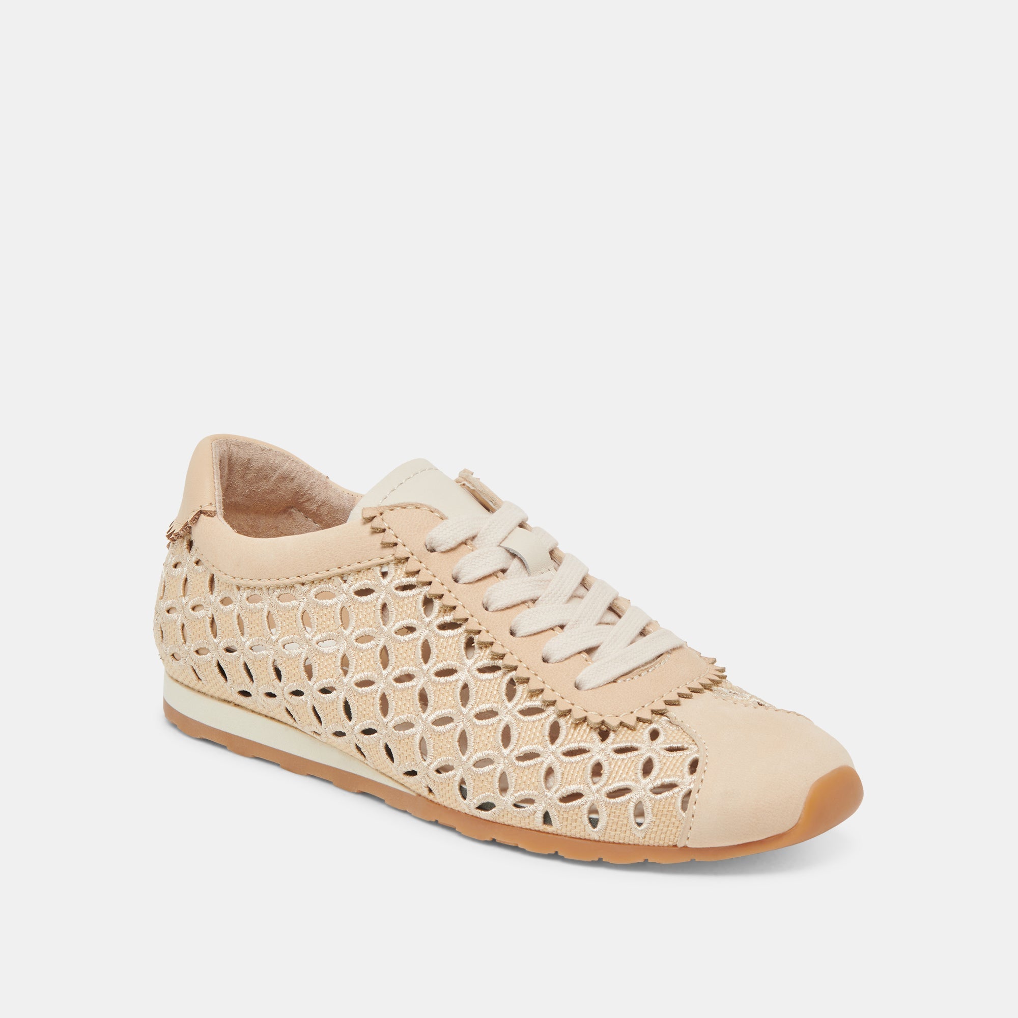 DANIE EYELET PERF SNEAKERS LT NATURAL RAFFIA
 – Dolce Vita / Dolce Vita