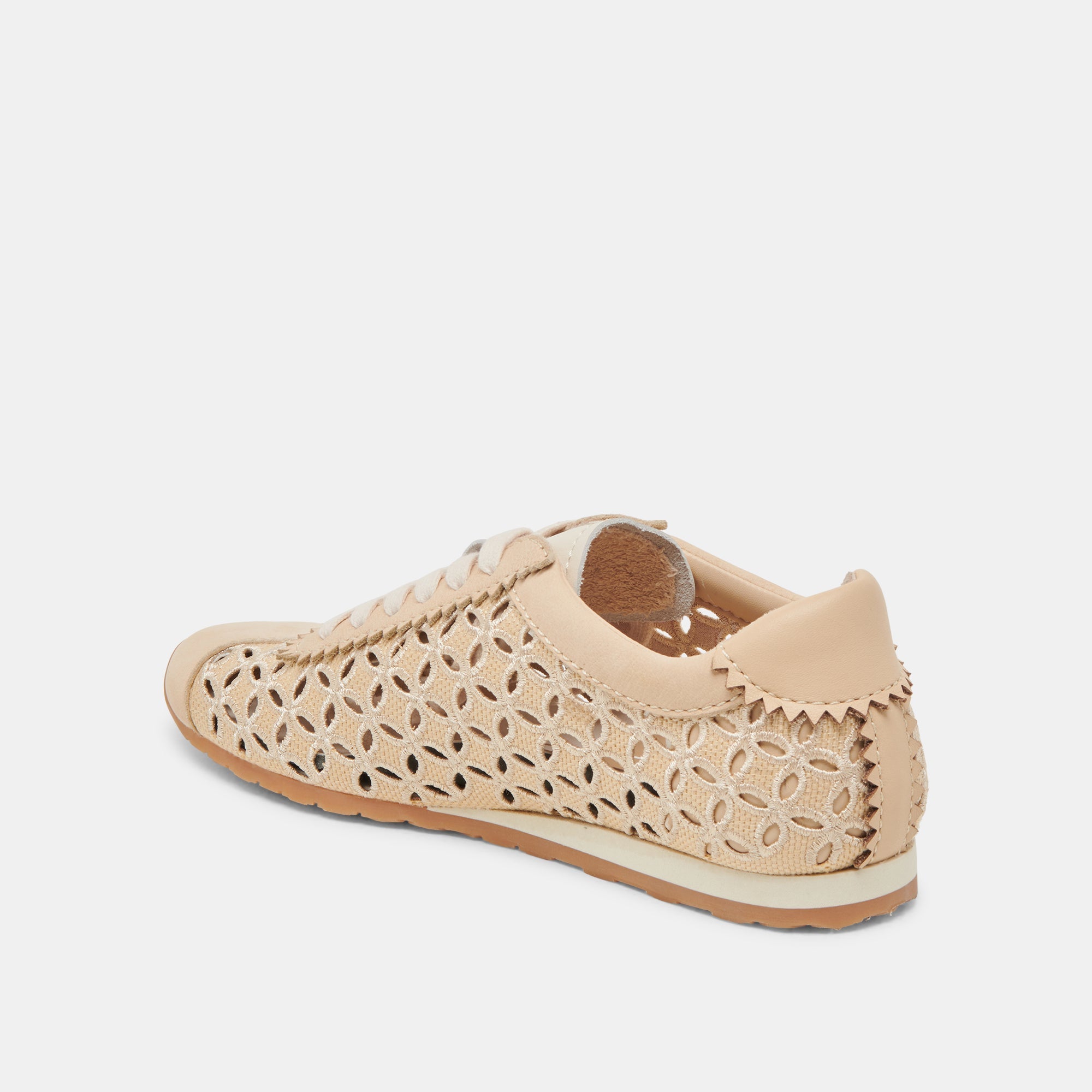 DANIE EYELET PERF SNEAKERS LT NATURAL RAFFIA
 – Dolce Vita / Dolce Vita