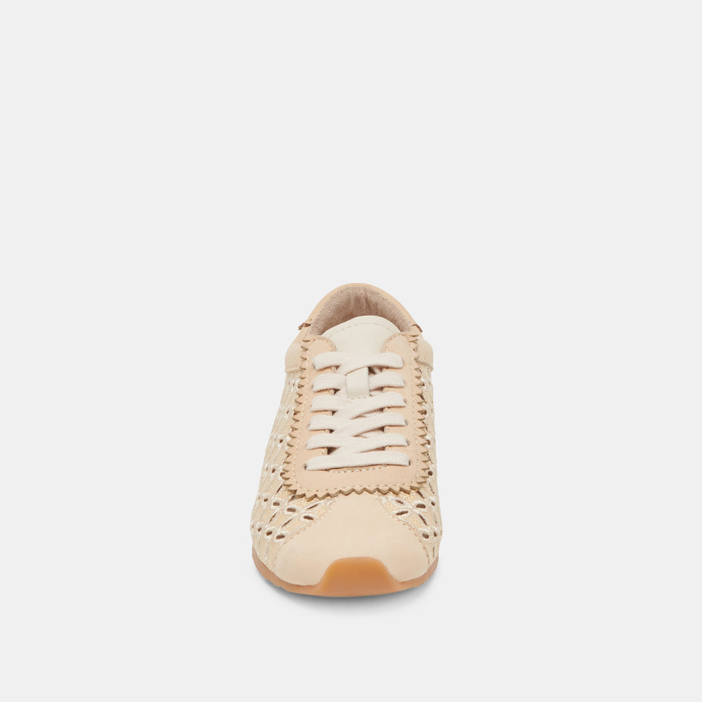DANIE EYELET PERF SNEAKERS LT NATURAL RAFFIA
 – Dolce Vita / Dolce Vita