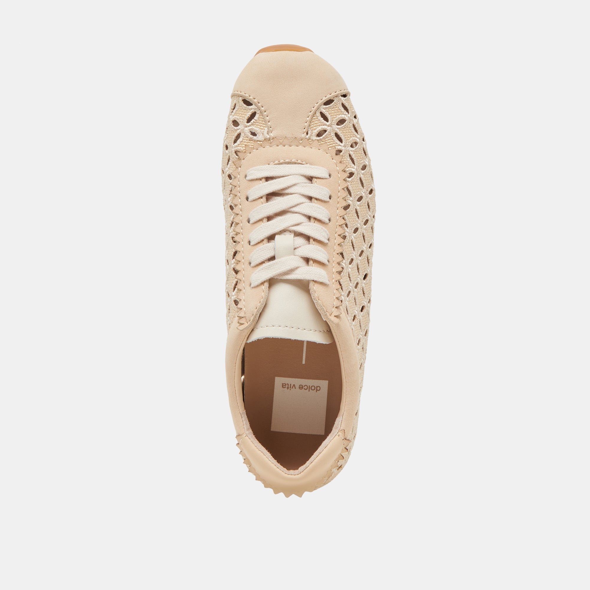 DANIE EYELET PERF SNEAKERS LT NATURAL RAFFIA
 – Dolce Vita / Dolce Vita